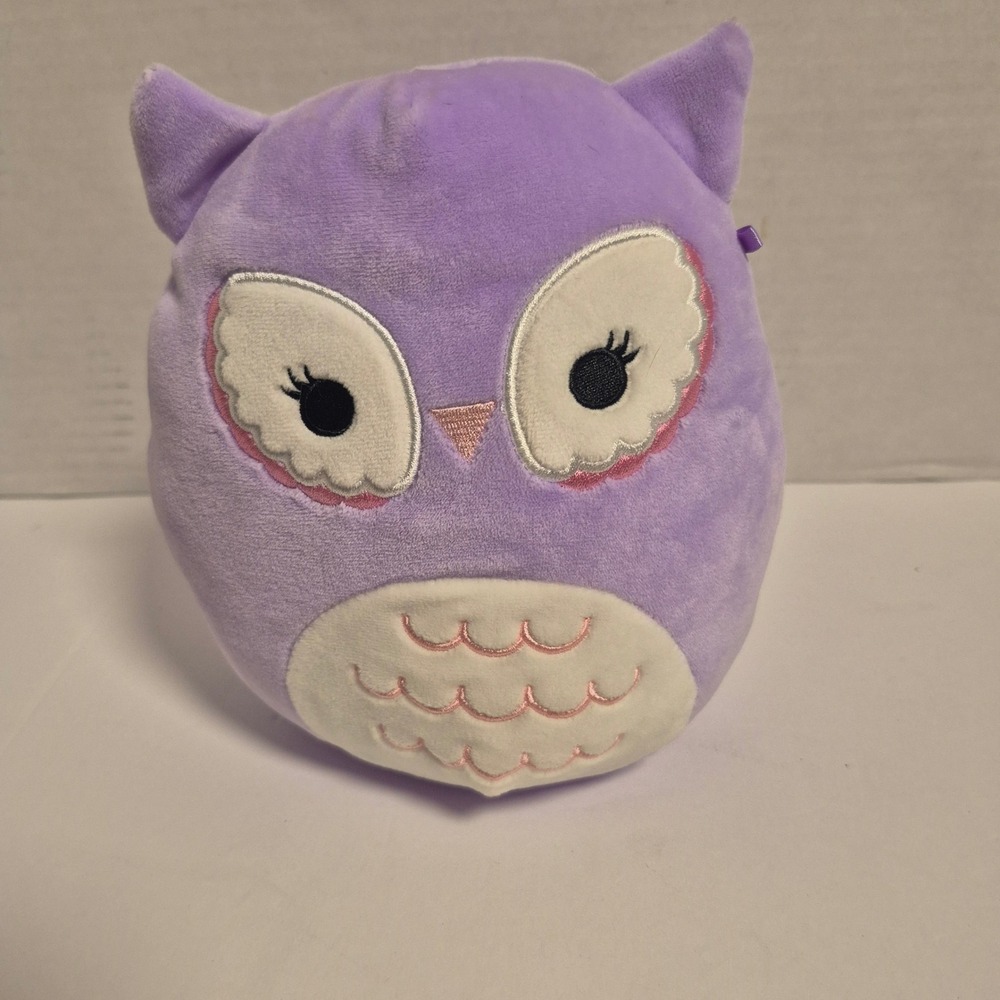 Squishmallows Owl Plush Kids 8 Inch Purple Kellytoy